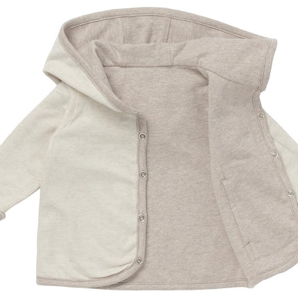 Noppies Baby Cardigan Rev Bonny Taupe Melange Two-Sided