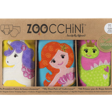 Zoocchini Pantalones Prácticos Niñas Cuentos de Hadas Algodón 3pcs