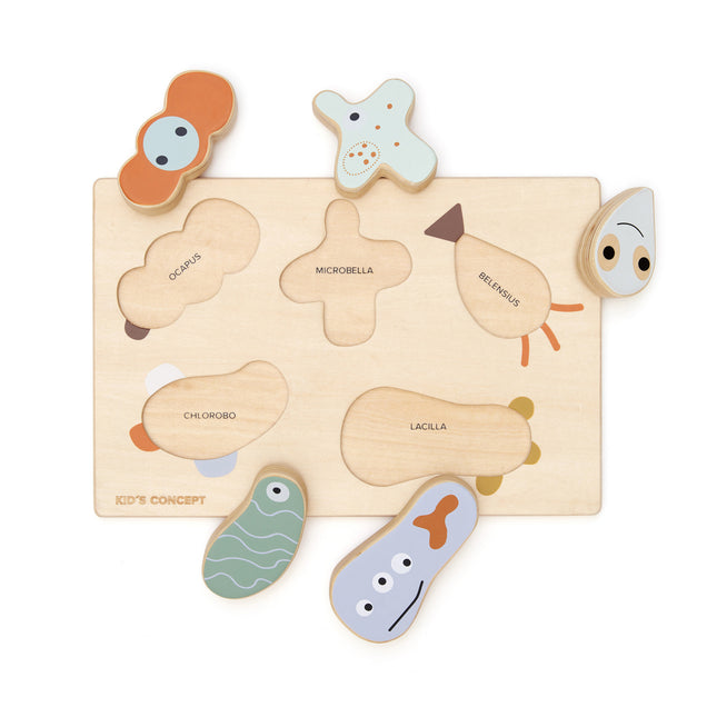 Concepto infantil Puzzle Microneo