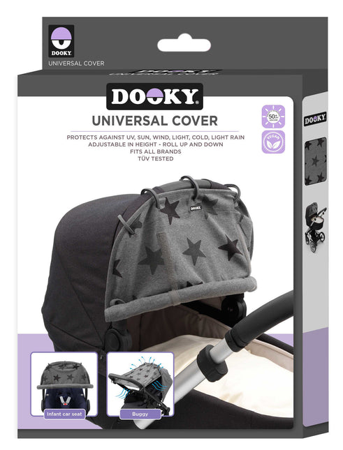 Dooky Sunshade Funda universal para cochecito Estrellas Gris Jade