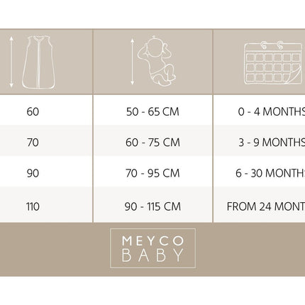 Saco de dormir Meyco Baby Toffee Melange