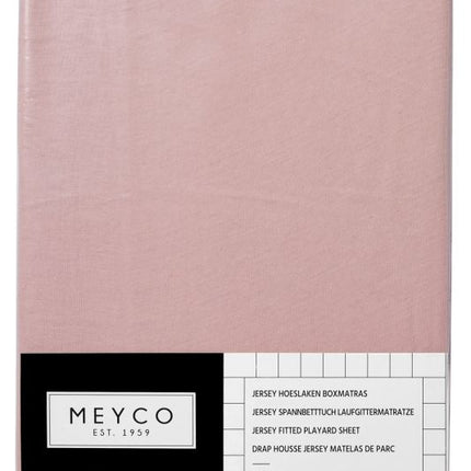 Meyco Sábana Ajustable Jersy Box Colchón Rosa Viejo 75x95cm