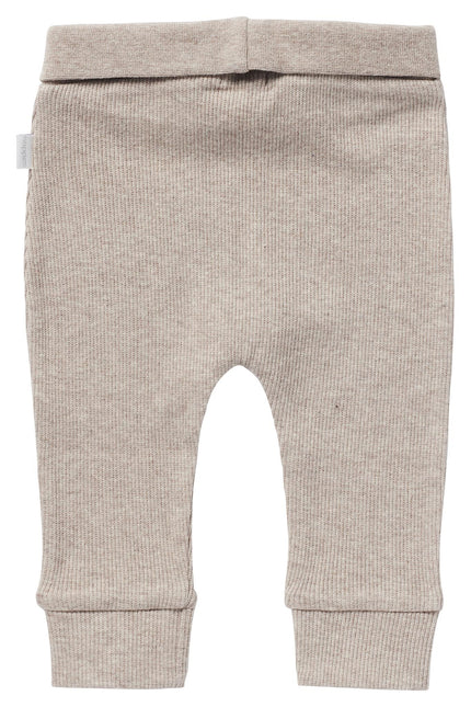 Noppies Pantalones bebé Rib Naura Taupe Melange