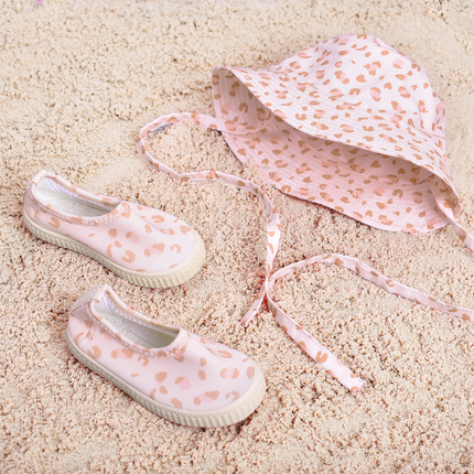 Swim Essentials Gorro para el sol Baby Panther Print Rosa viejo