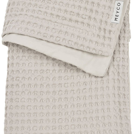 Manta de cuna Meyco Baby Waffle Cotton Greige 75x100cm