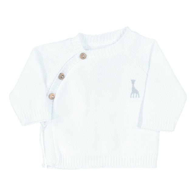 Chaqueta de bebé Sophie the Giraffe Wrap Cardigan Blanco