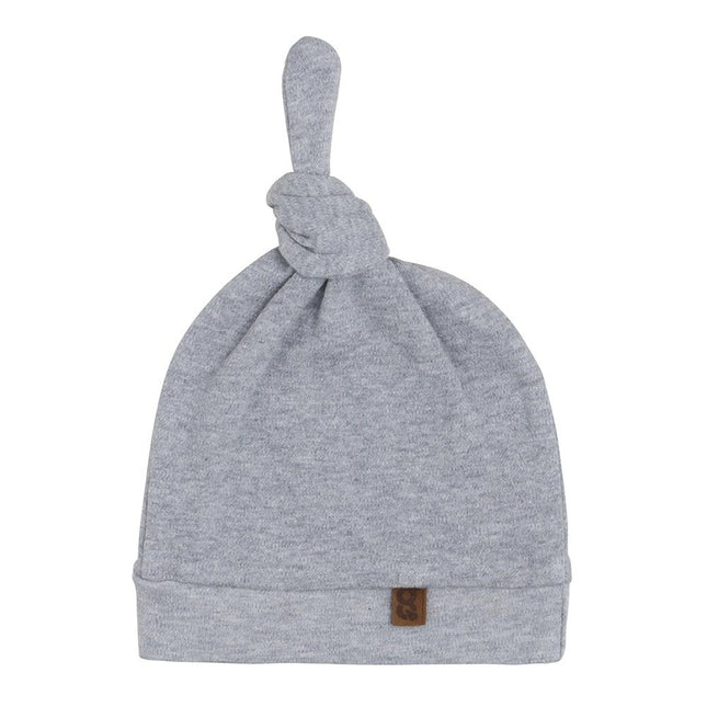 Gorro Sólo Bebé Con Botón Melange Gris