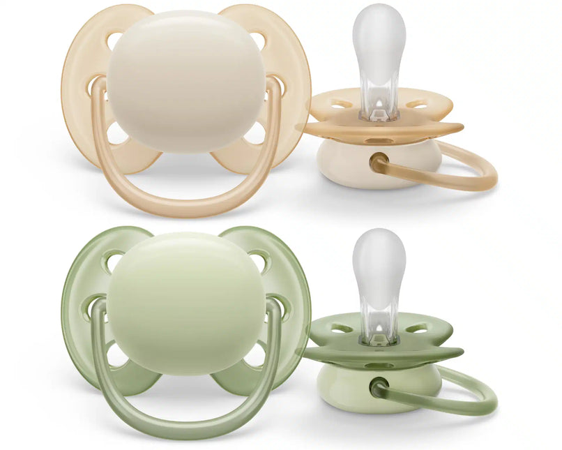 Philips Avent Chupete +0 Meses Beige Suave/ Verde Claro