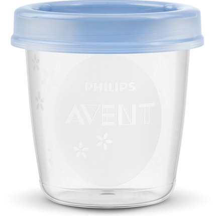 Vasos para almacenar leche materna Philips Avent 180 ml 5 unidades