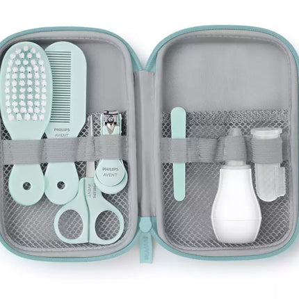 Kit de aseo para bebés Philips Avent Menta con termómetro Biopax