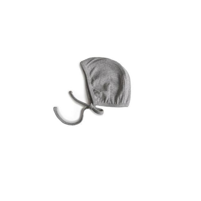 Gorro Mushie Baby Bonnet Gris Melange