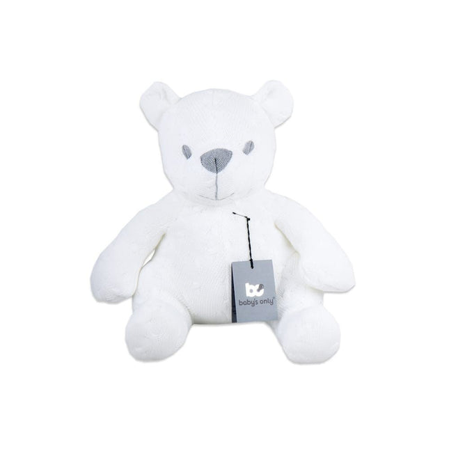 Baby's Only Cuddle Bear Cable Blanco 35cm