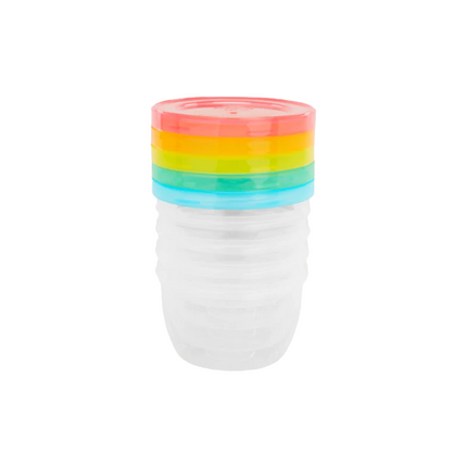 Badabulle Recipientes de almacenamiento Badabowl Fun Colors 250ml 5pcs