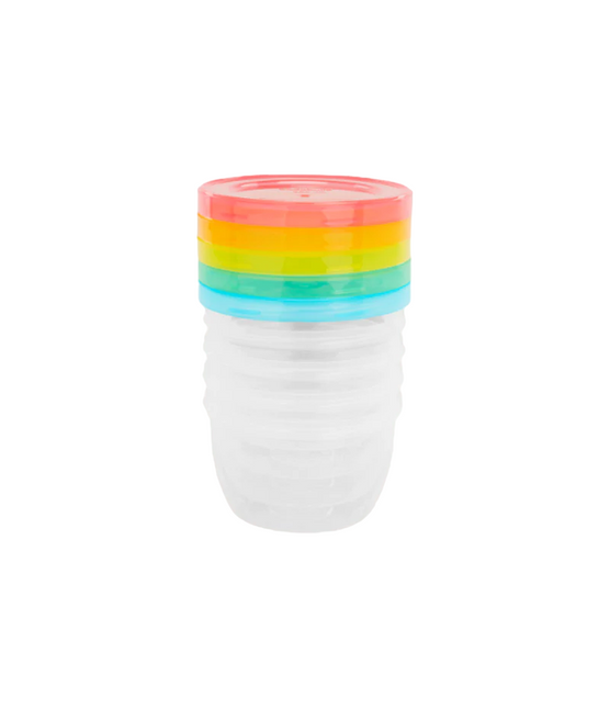 Badabulle Recipientes de almacenamiento Badabowl Fun Colors 250ml 5pcs