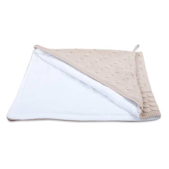 Manta Envolvente Baby's Only Cable de Chenilla Beige