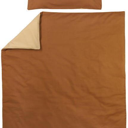 Meyco Funda Nórdica Y Funda De Almohada Uni Camel 100x135cm