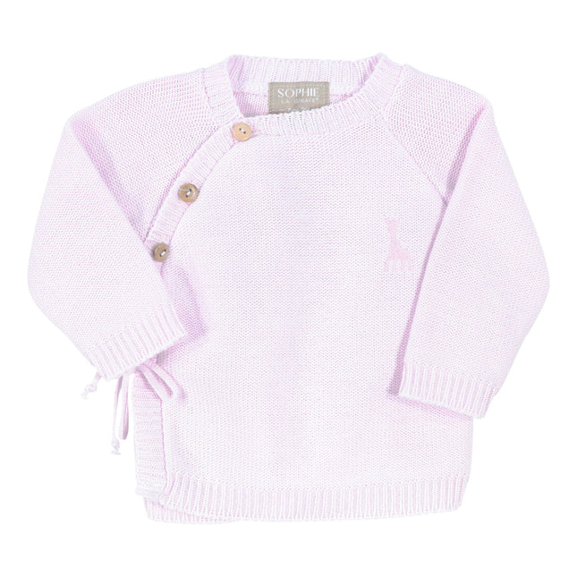 Sophie la Jirafa Bebé Cardigan Chaleco Sobrepelliz Rosa