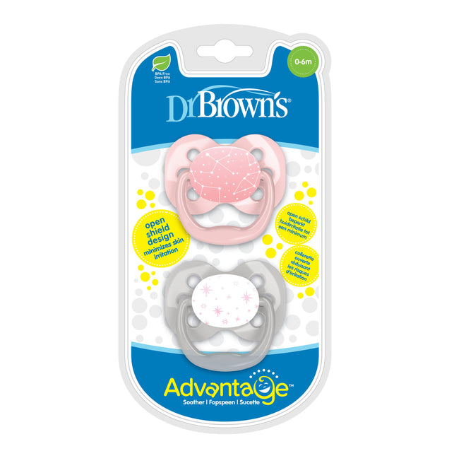 Dr. Tetina Brown's Advantage fase 1 rosa 2uds.