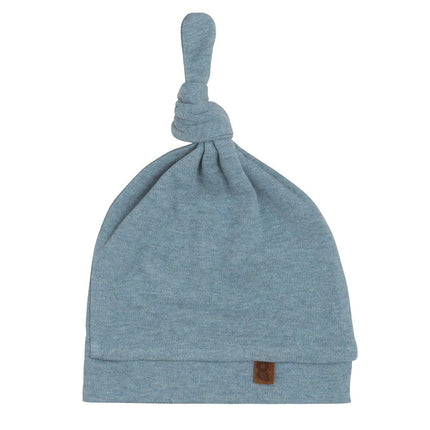 Gorro de bebé con botón Melange Stonegreen