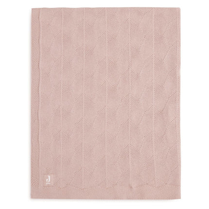 Manta de cuna Jollein Shell Knit Wild Rose 75x100cm