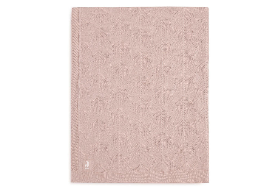 Manta de cuna Jollein Shell Knit Wild Rose 75x100cm