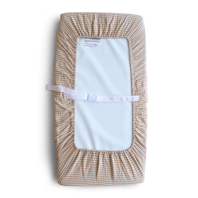 Funda cambiador Mushie Rayas Naturales