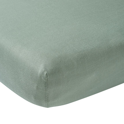 Meyco Sábana Ajustable Jersey Verde Piedra 40x80/90 cm