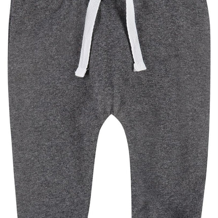 Pantalones Noppies Bebé Con Cordón En La Cintura Gris Oscuro Melange