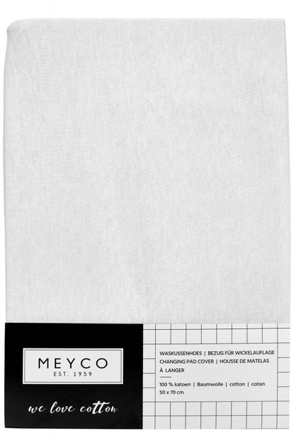 Meyco Funda cambiador Basic Jersey Blanco