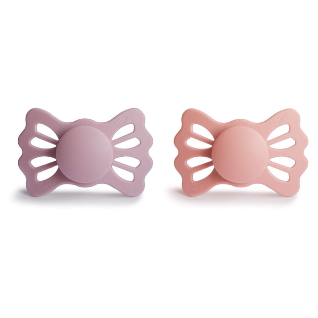 Chupete Frigg Tamaño 2 Lucky Pretty Peach/Primrose Silicona 2-Pack