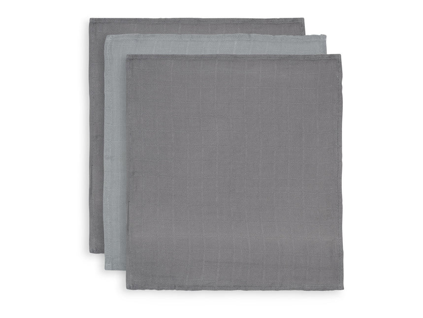 Paño bucal Jollein Bambú Gris Tormenta 3pcs