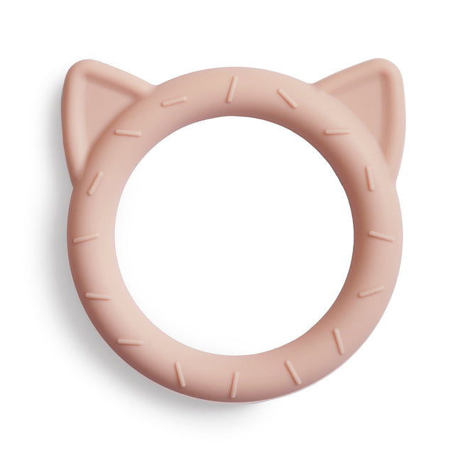 Anillo de dentición Mushie Cat Blush