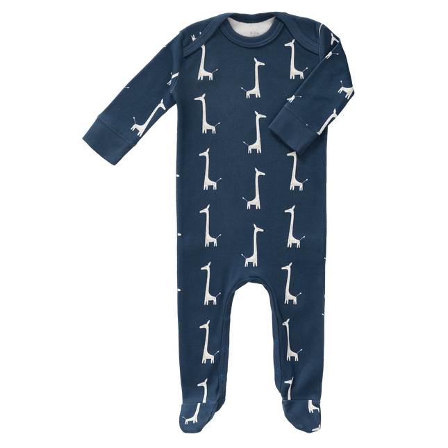 Fresk Pijama de bebé con pie de jirafa Azul índigo