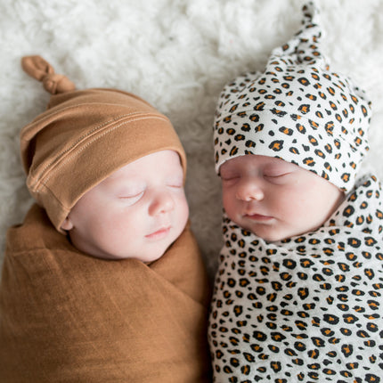 Lulujo Tela Hidrófila Con Gorro Y Pegatina Leopardo