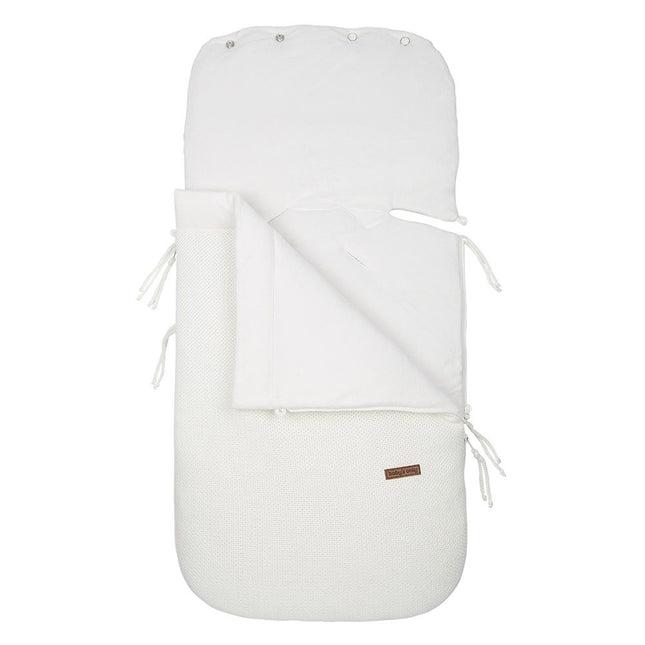 Saco cubrepiés Baby's Only Silla de Coche Classic 0+ Lana Blanco