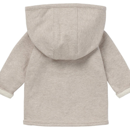 Noppies Baby Cardigan Rev Bonny Taupe Melange Two-Sided