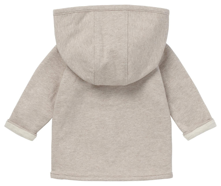 Noppies Baby Cardigan Rev Bonny Taupe Melange Two-Sided