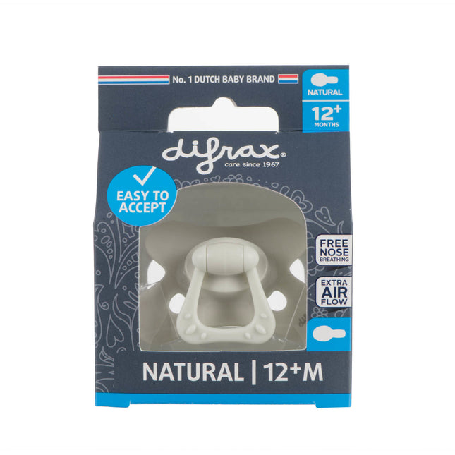 Difrax Chupete 12+ Uni Naturel Crema de Palomitas