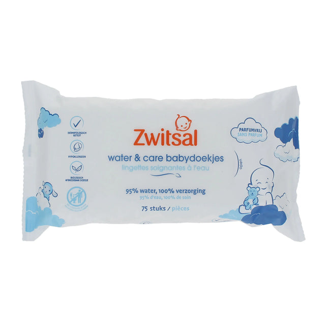 Zwitsal Toallitas Agua y Cuidado 75St