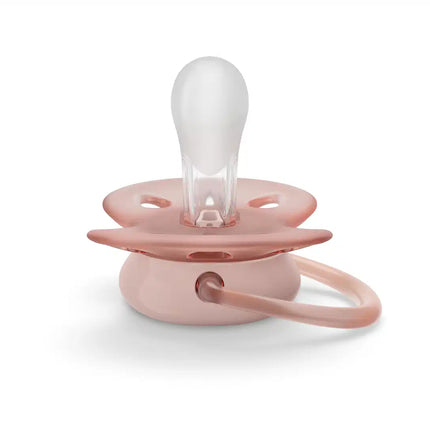 Philips Avent Chupete +0 Meses Suave Gris/Rosa