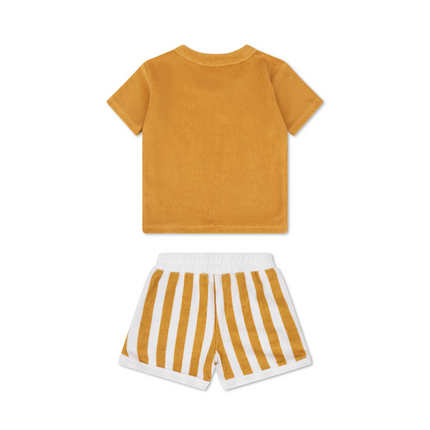 Conjunto de Ropa Esencial de Baño de rizo Amarillo