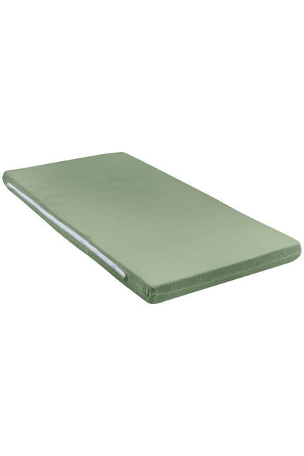 Meyco Funda de Colchón Jersey Campingbed Deluxe 60X120 Verde Bosque