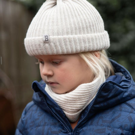 Gorro Sólo Bebé con Pompón Crudo Fresco 3-36Meses