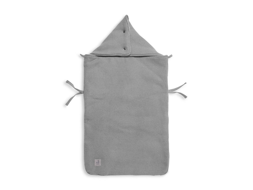 Jollein Saco para silla de coche Grupo 0+ 3/5 Puntos Punto Básico Gris Piedra