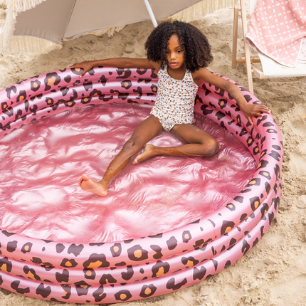 Swim Essentials Piscina Infantil Estampado Tigre Rosa 1,5M