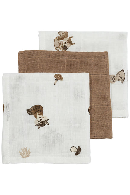 Paño bucal Meyco Animal 3-Pack Hidrófilo Toffee 30X30cm