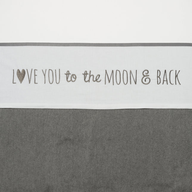 Sábana bajera Meyco Love You To The Moon & Back Gris