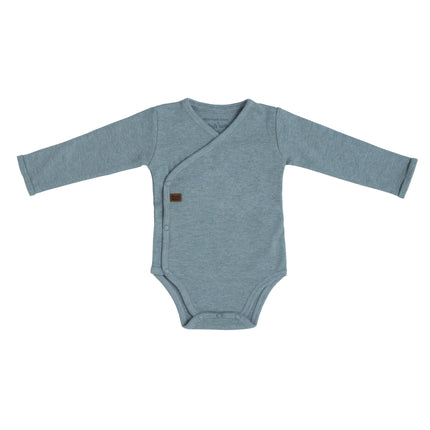 Baby's Only Romper Manga Larga Melange Stonegreen