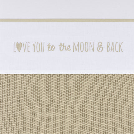 Toalla de cuna Meyco Love You To The Moon & Back Arena 75X100cm