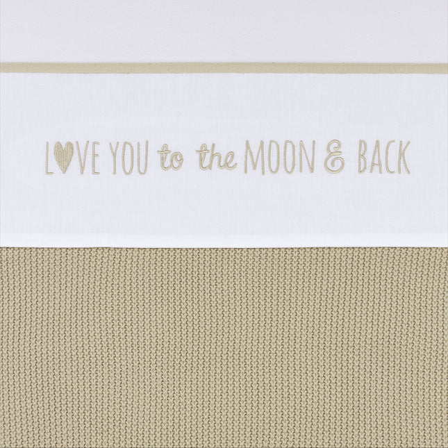 Toalla de cuna Meyco Love You To The Moon & Back Arena 75X100cm